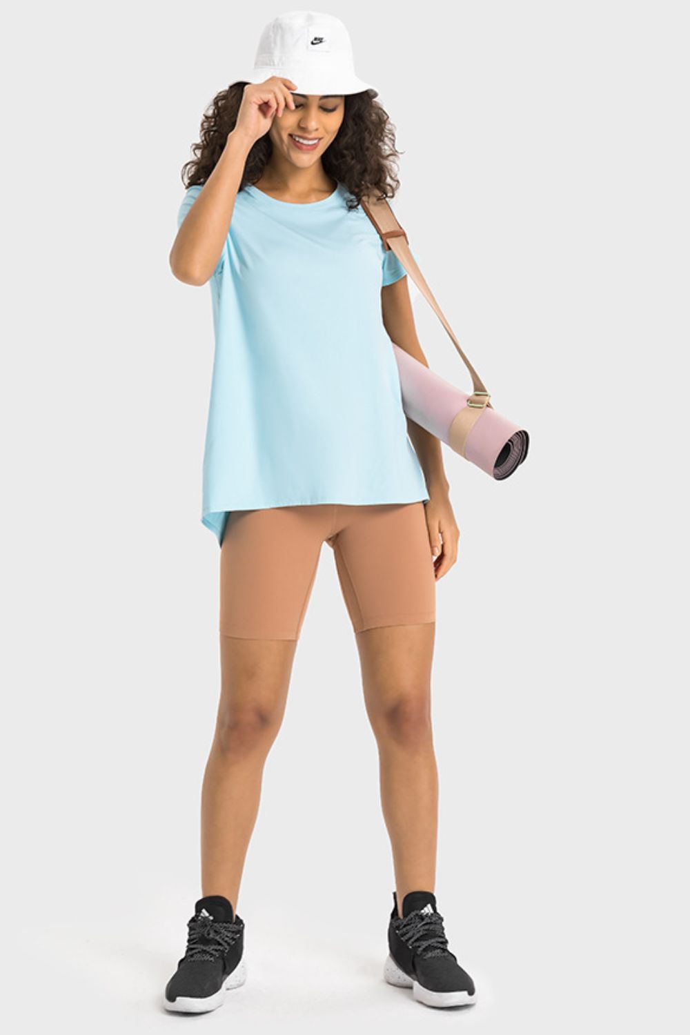 Tie Back Short Sleeve Sports Tee  - Doll Fits