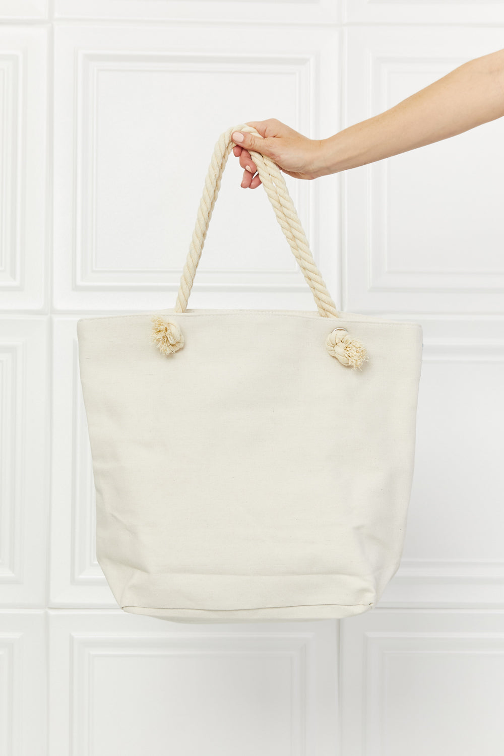 Justin Taylor Picnic Date Tassle Tote Bag  Handbags- Doll Fits