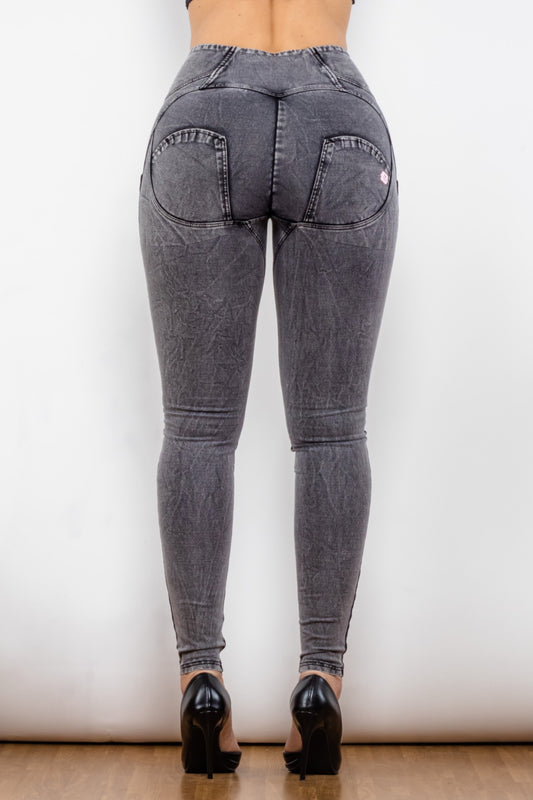 Zip Closure Skinny Jeans with Pockets  Pants- Doll Fits