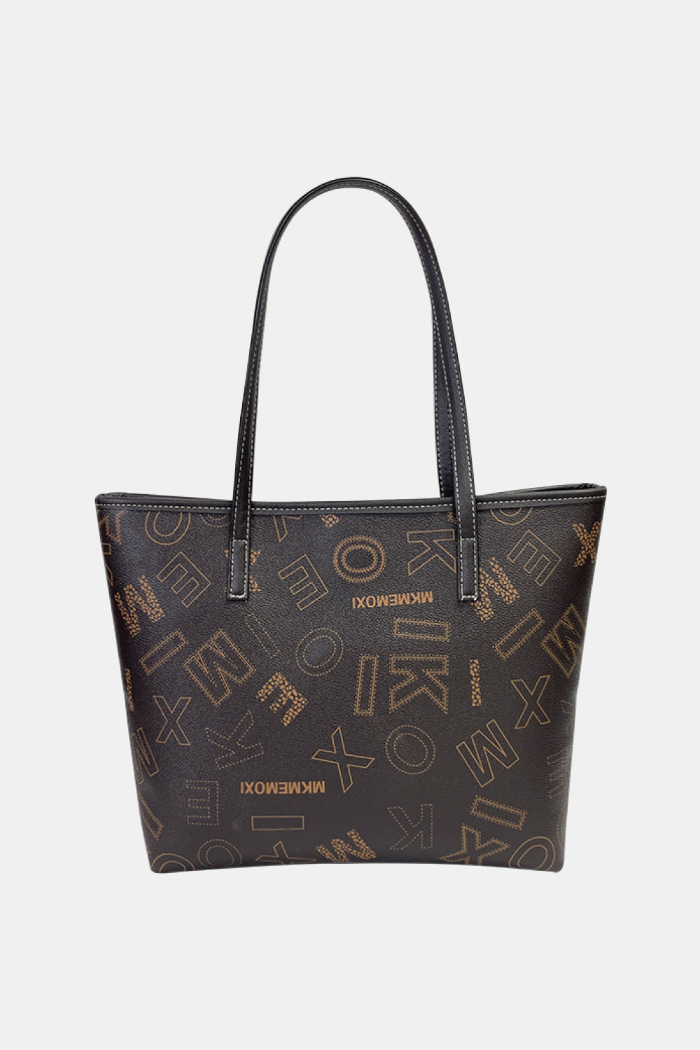 Printed PU Leather Tote Bag  Handbags- Doll Fits