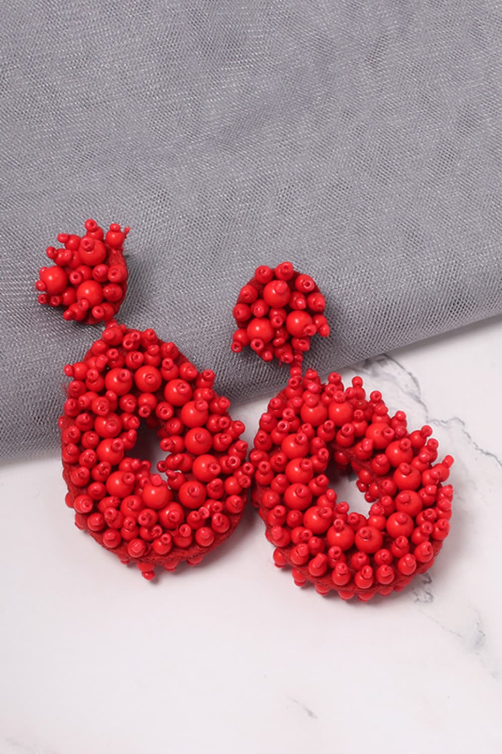 Beaded Dangle Earrings  Earrings- Doll Fits