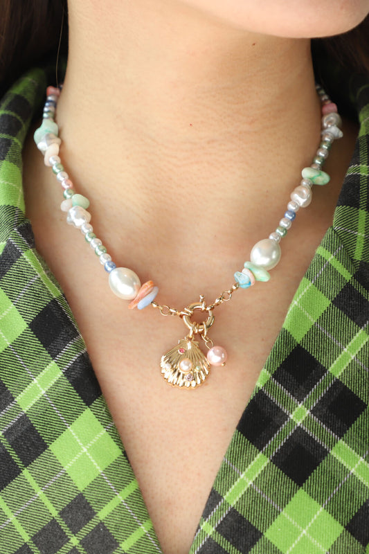 Colorful Synthetic Pearl Necklace  Necklaces- Doll Fits