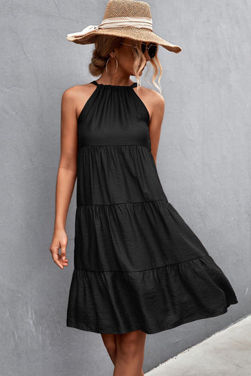Grecian Tiered Sleeveless Dress  Dresses- Doll Fits