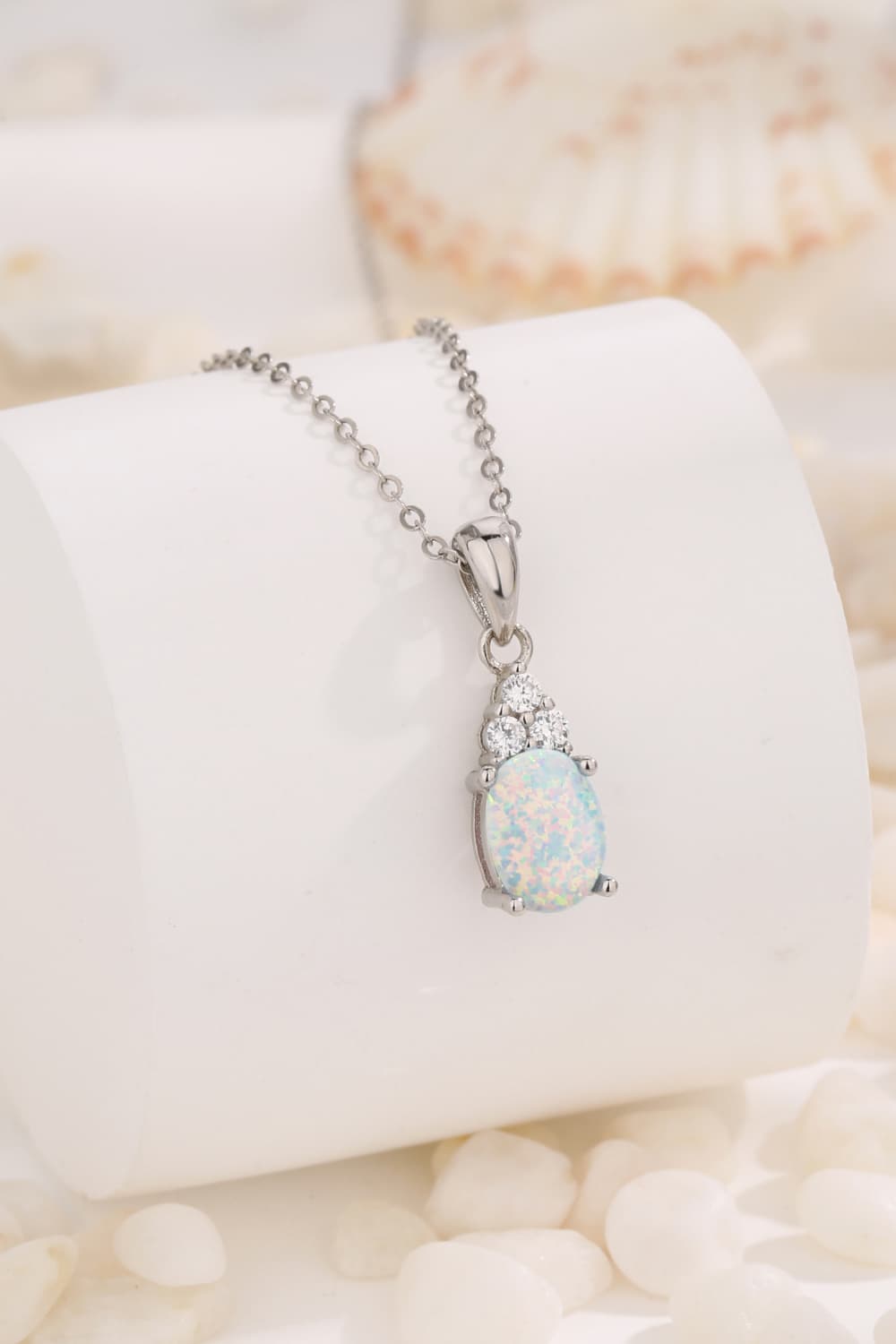 Find Your Center Opal Pendant Necklace  Necklaces- Doll Fits