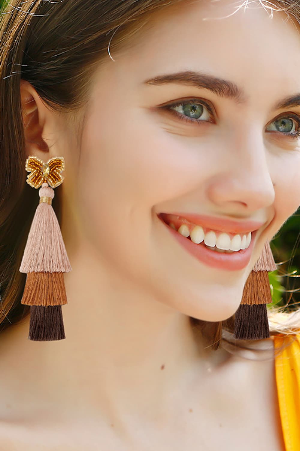 Triple-Layer Tassel Dangle Earrings  Earrings- Doll Fits