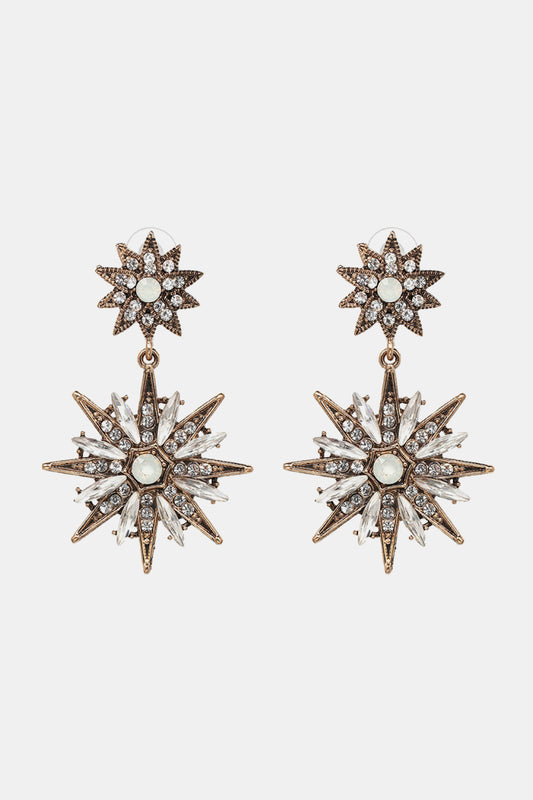 Zinc Alloy Star Shape Dangle Earrings  Earrings- Doll Fits