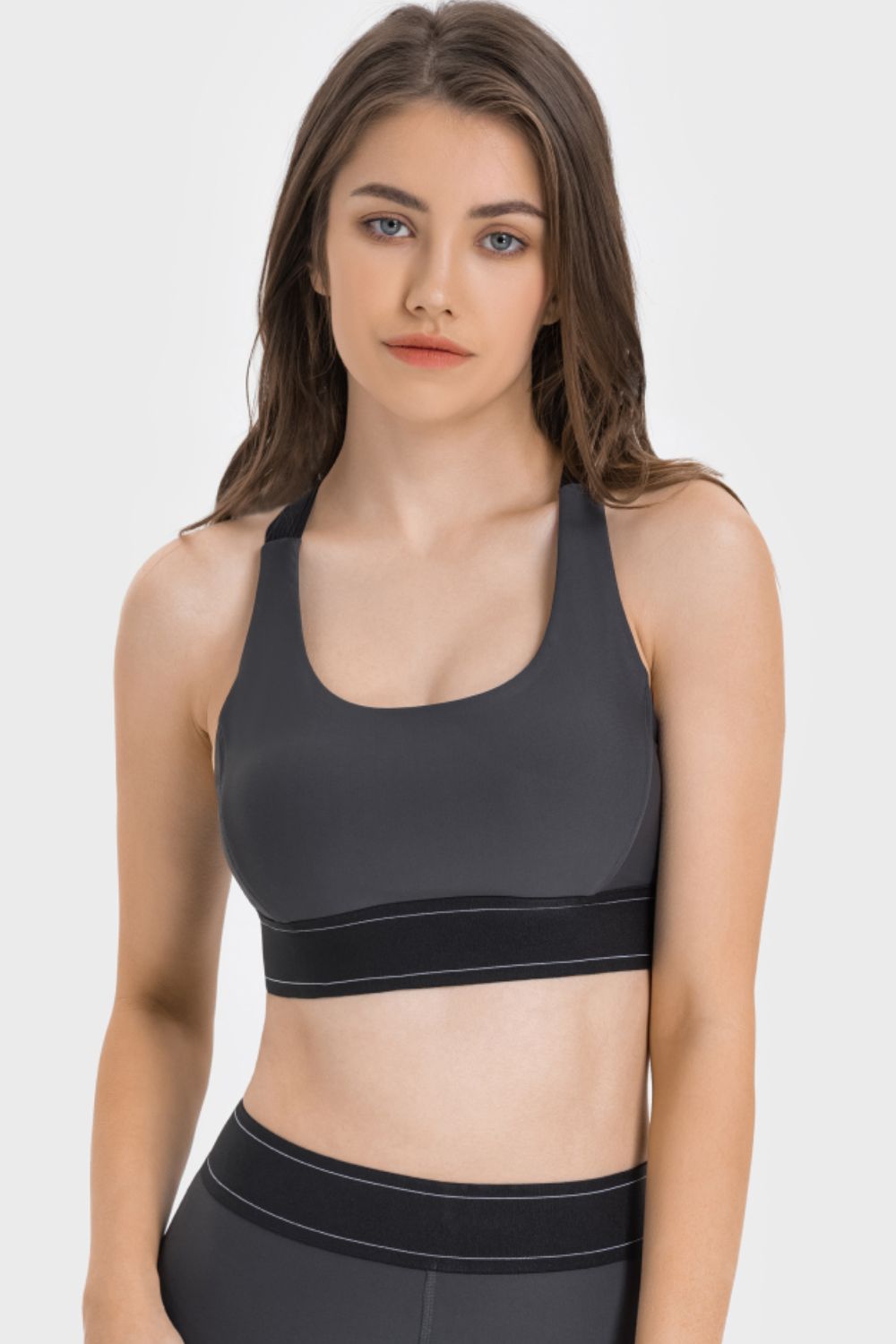 Contrast Sports Bra  Activewear- Doll Fits