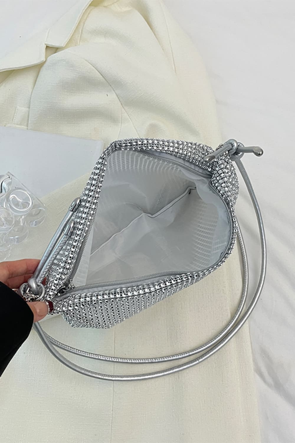 Glitter PVC Shoulder Bag  - Doll Fits