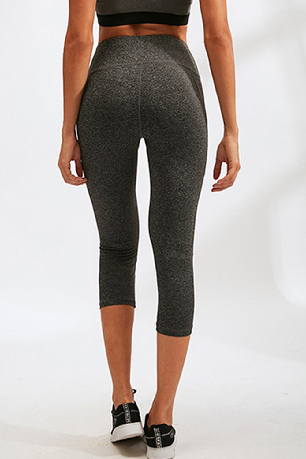 Slim Fit Wide Waistband Active Leggings with Pockets  - Doll Fits