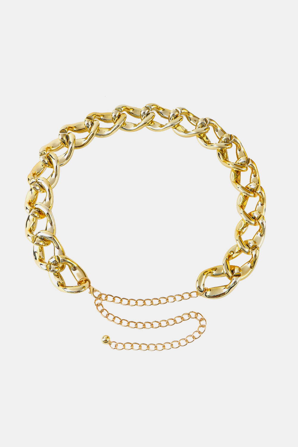 1.2" Width Acrylic Curb Chain Belt  Belts- Doll Fits
