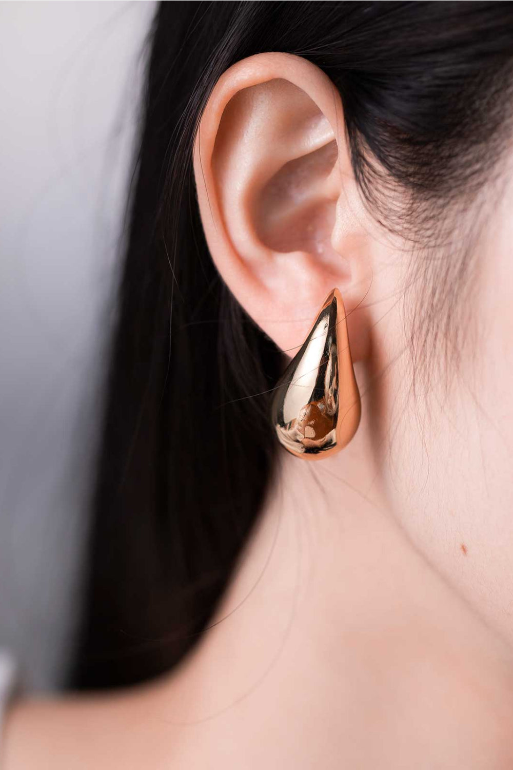 Big Size Water Drop Brass Earrings  Earrings- Doll Fits