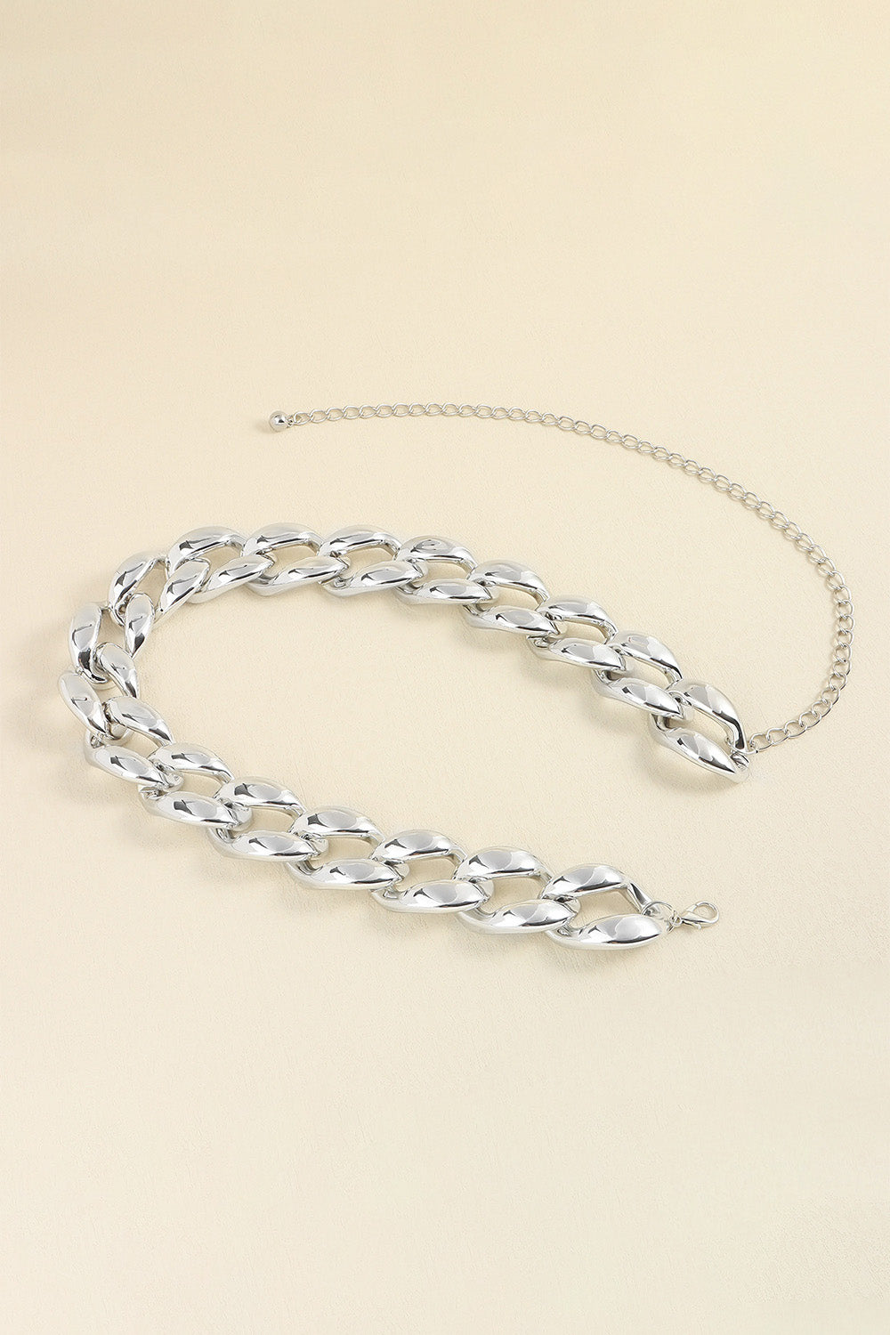 1.2" Width Acrylic Curb Chain Belt  Belts- Doll Fits