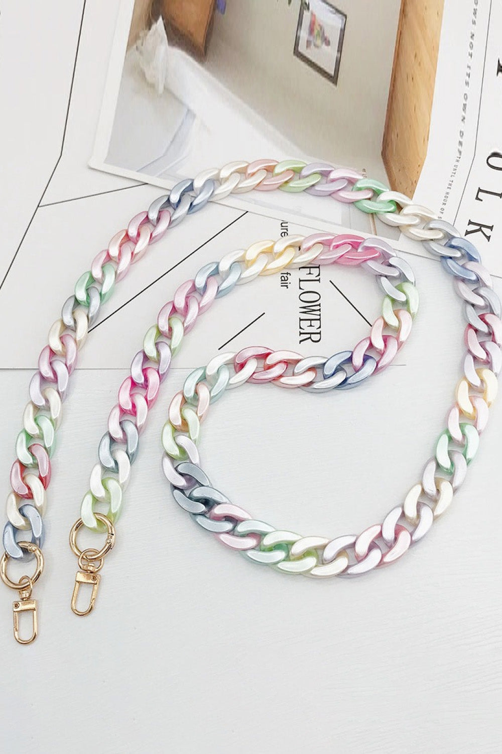 Resin Crossbody Chain  - Doll Fits