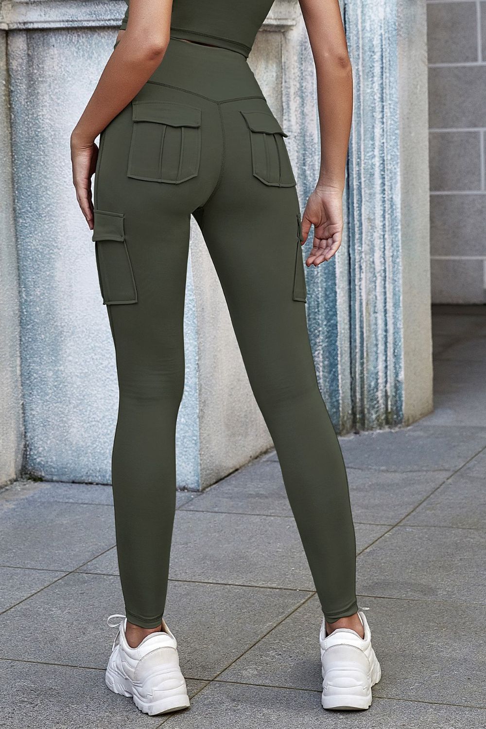 High Waist Leggings with Pockets  Activewear- Doll Fits