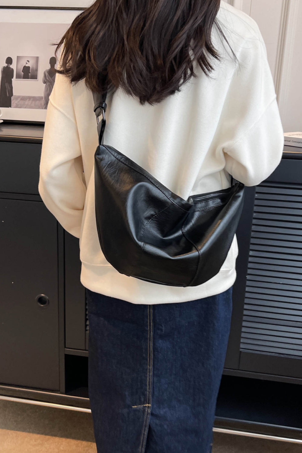 PU Leather Sling Bag  Handbags- Doll Fits