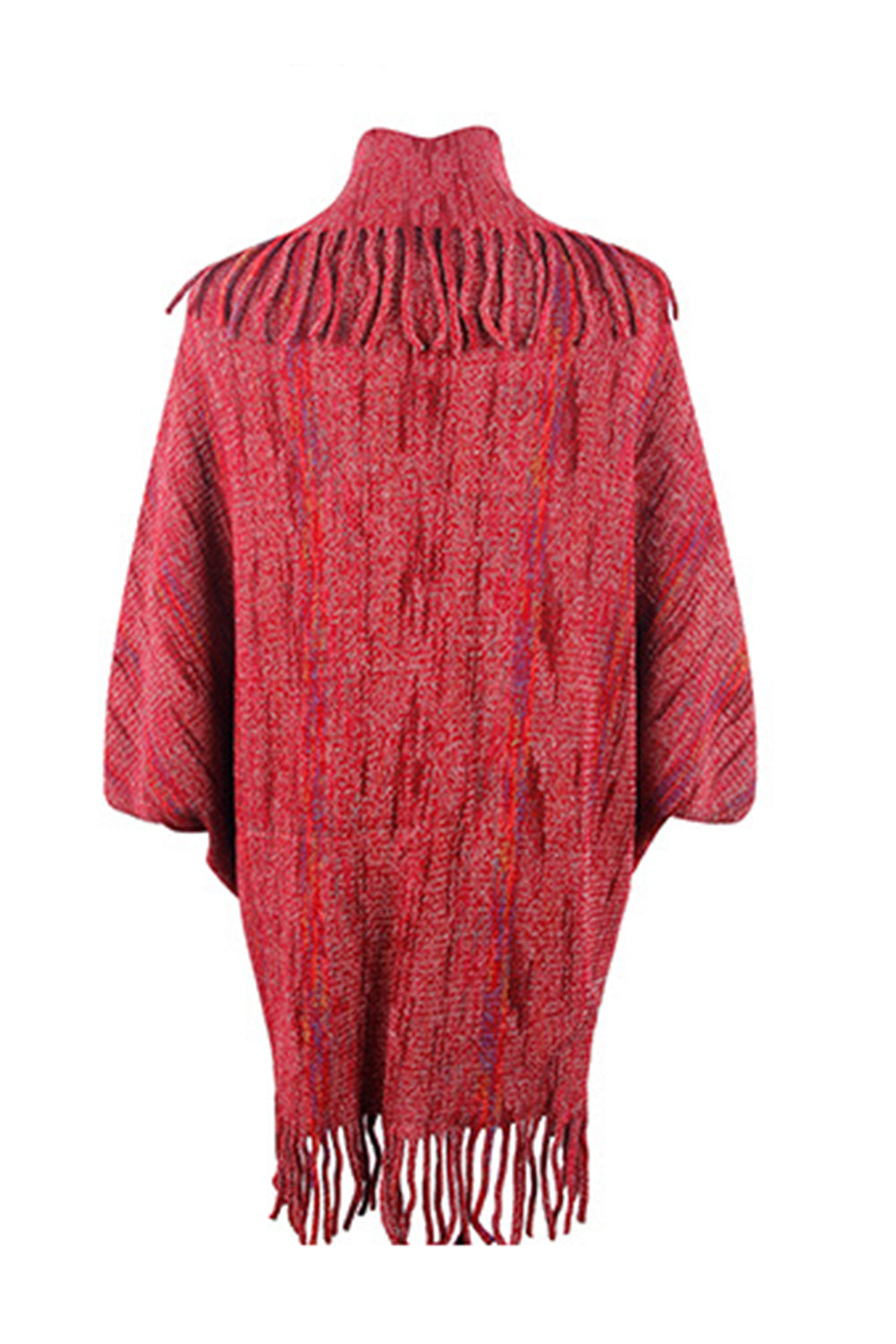 Fringe Detail Printed Poncho  - Doll Fits