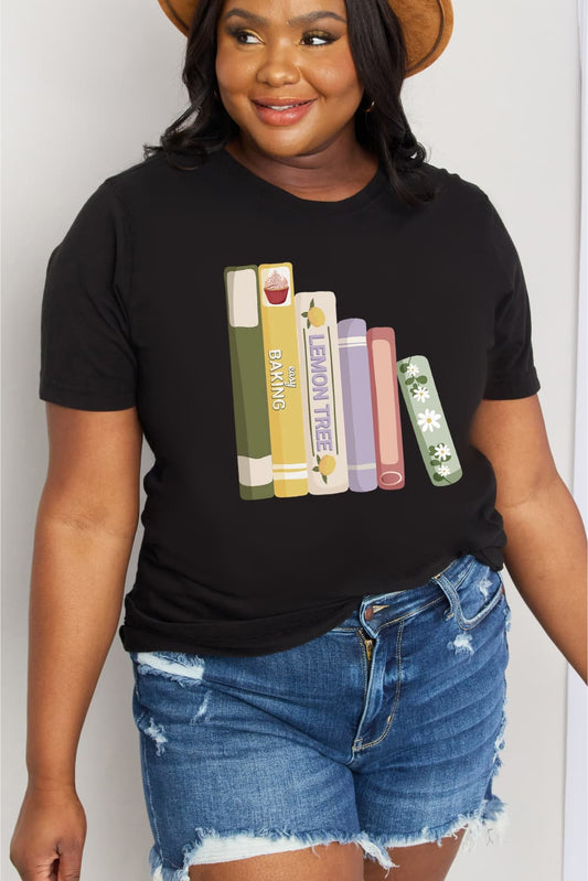 Simply Love Full Size EASY BAKING Graphic Cotton Tee  Shirts & Tops- Doll Fits