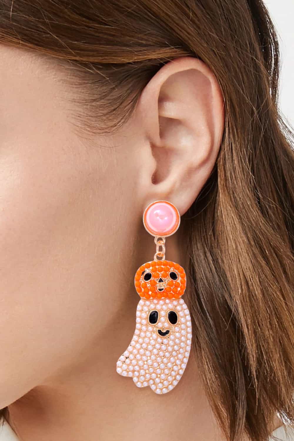 Halloween Ghost Shape Dangle Earrings  Earrings- Doll Fits
