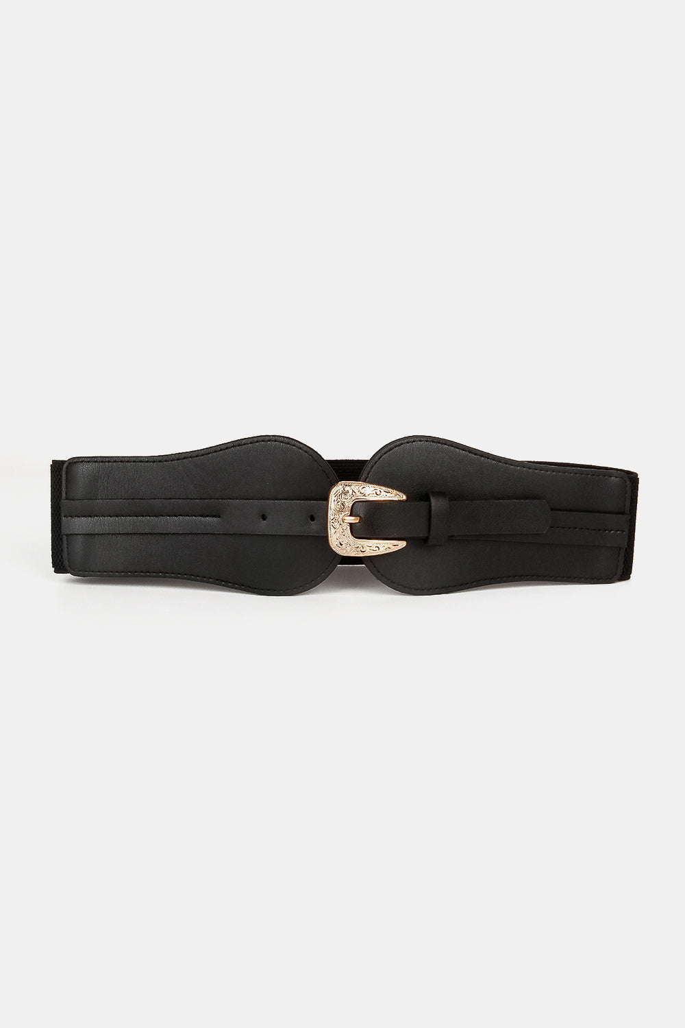 Wide Elastic Belt with Alloy Buckle  Belts- Doll Fits