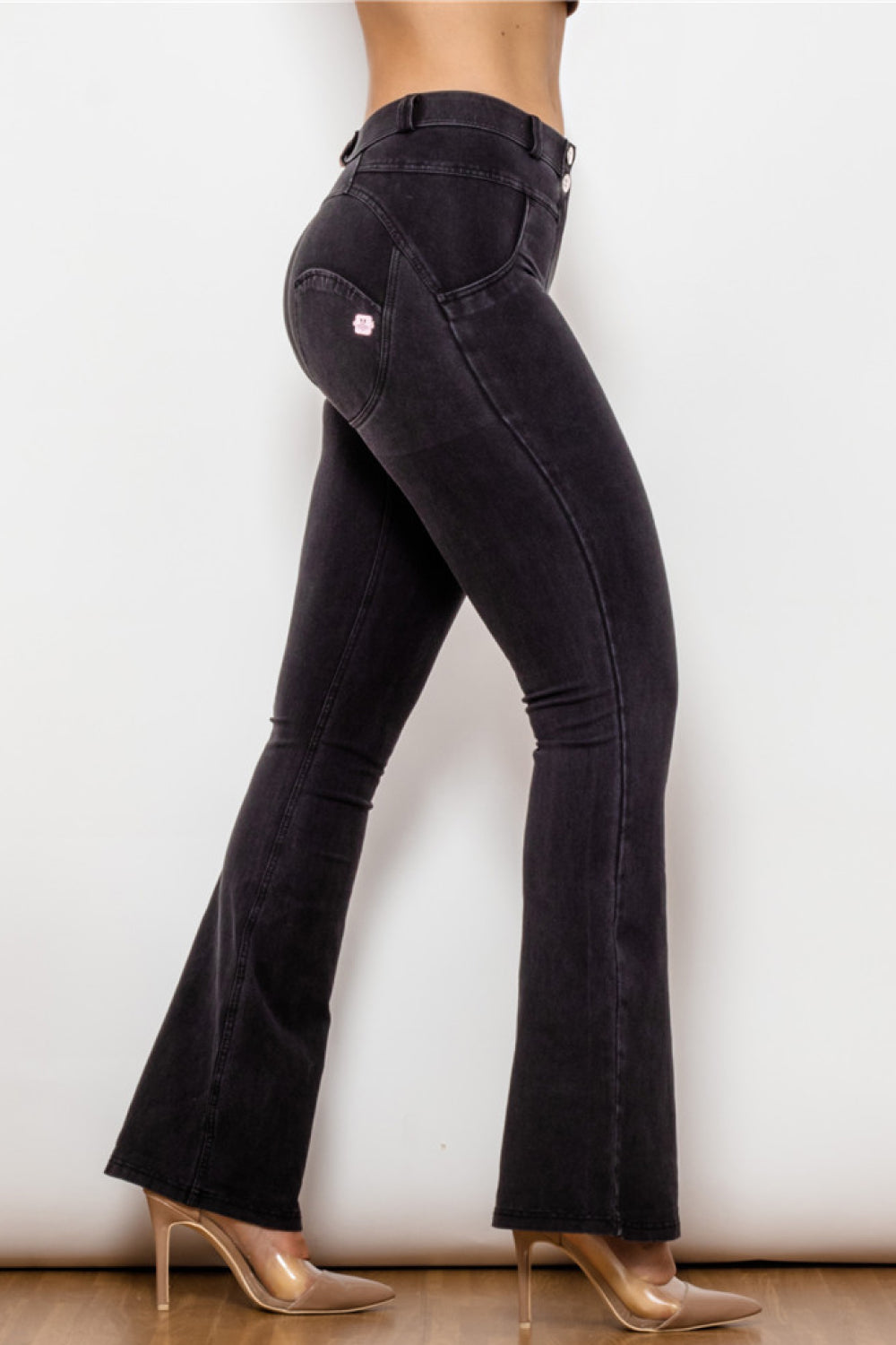 Buttoned Flare Jeans  Pants- Doll Fits