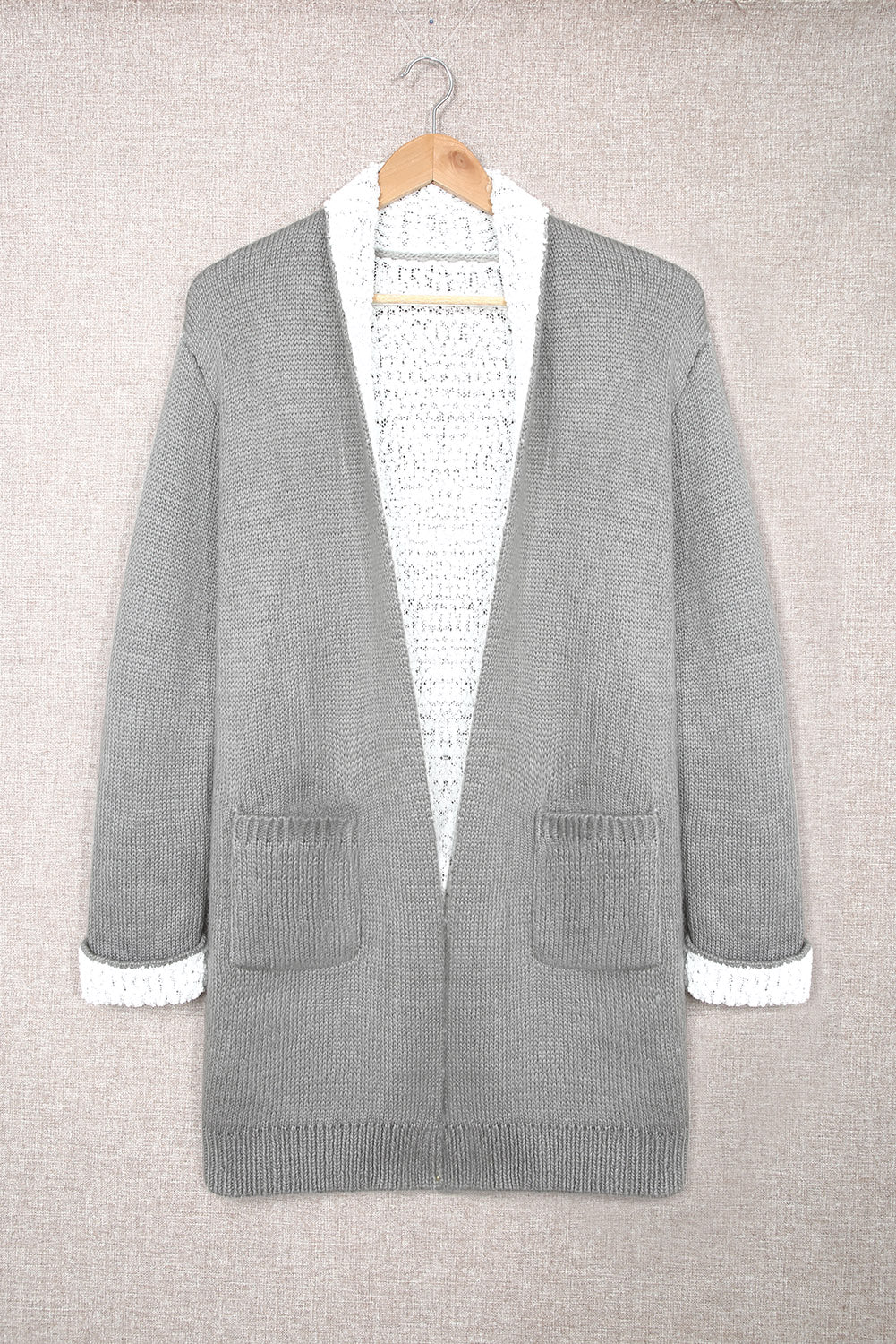 Open Front Pocketed Longline Cardigan  Coats & Jackets- Doll Fits