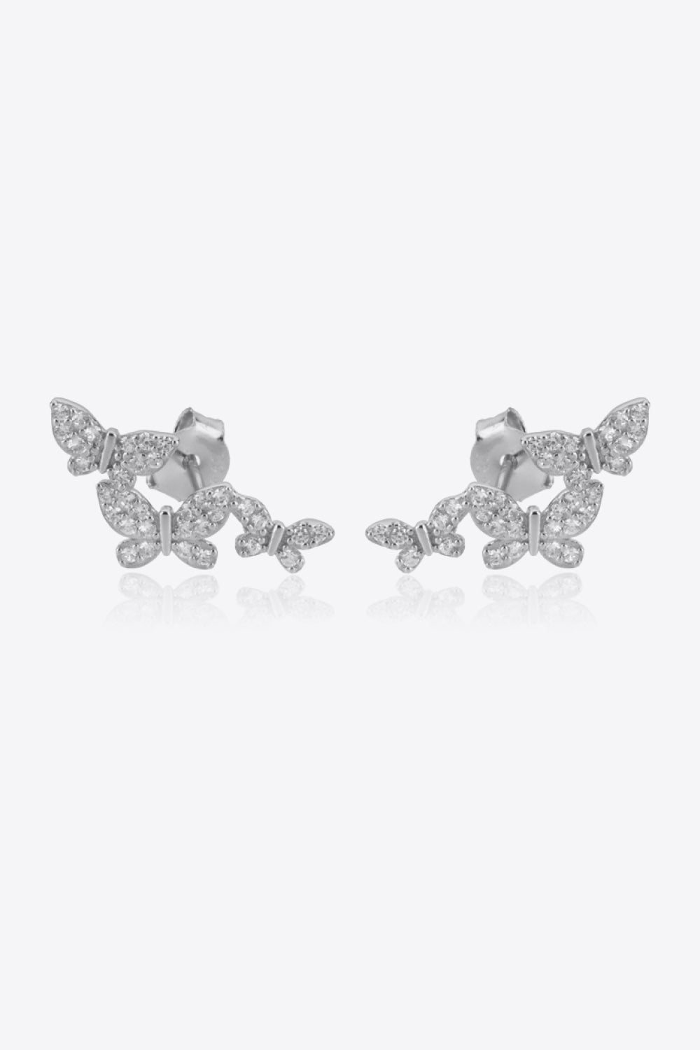 Zircon Butterfly 925 Sterling Silver Earrings  Earrings- Doll Fits