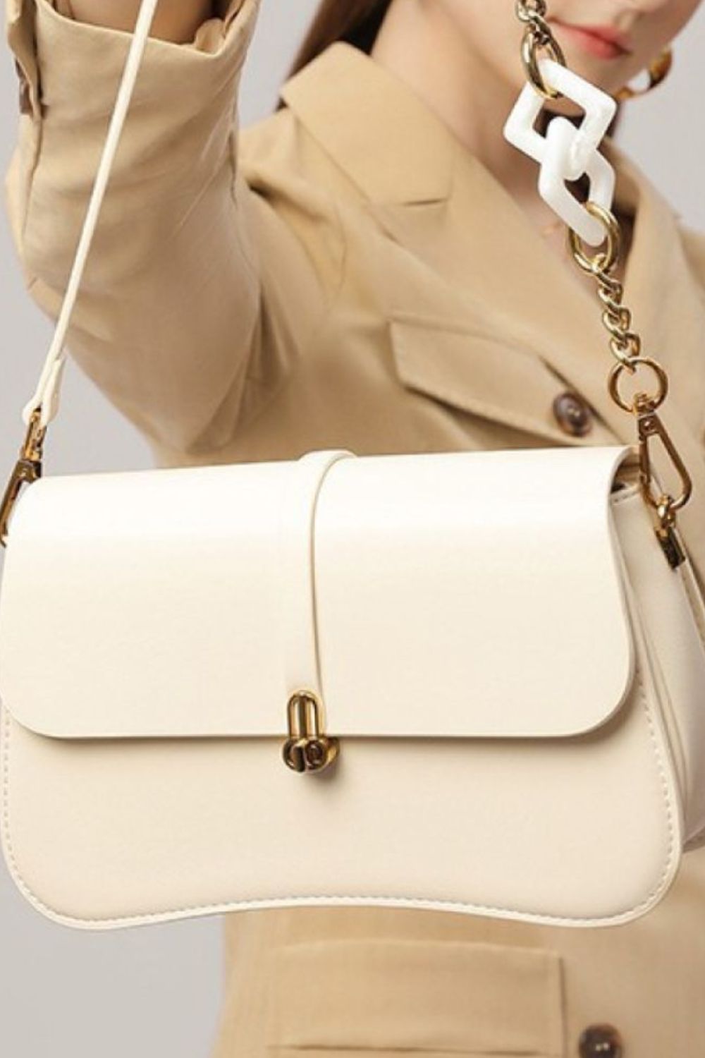PU Leather Shoulder Bag  Handbags- Doll Fits