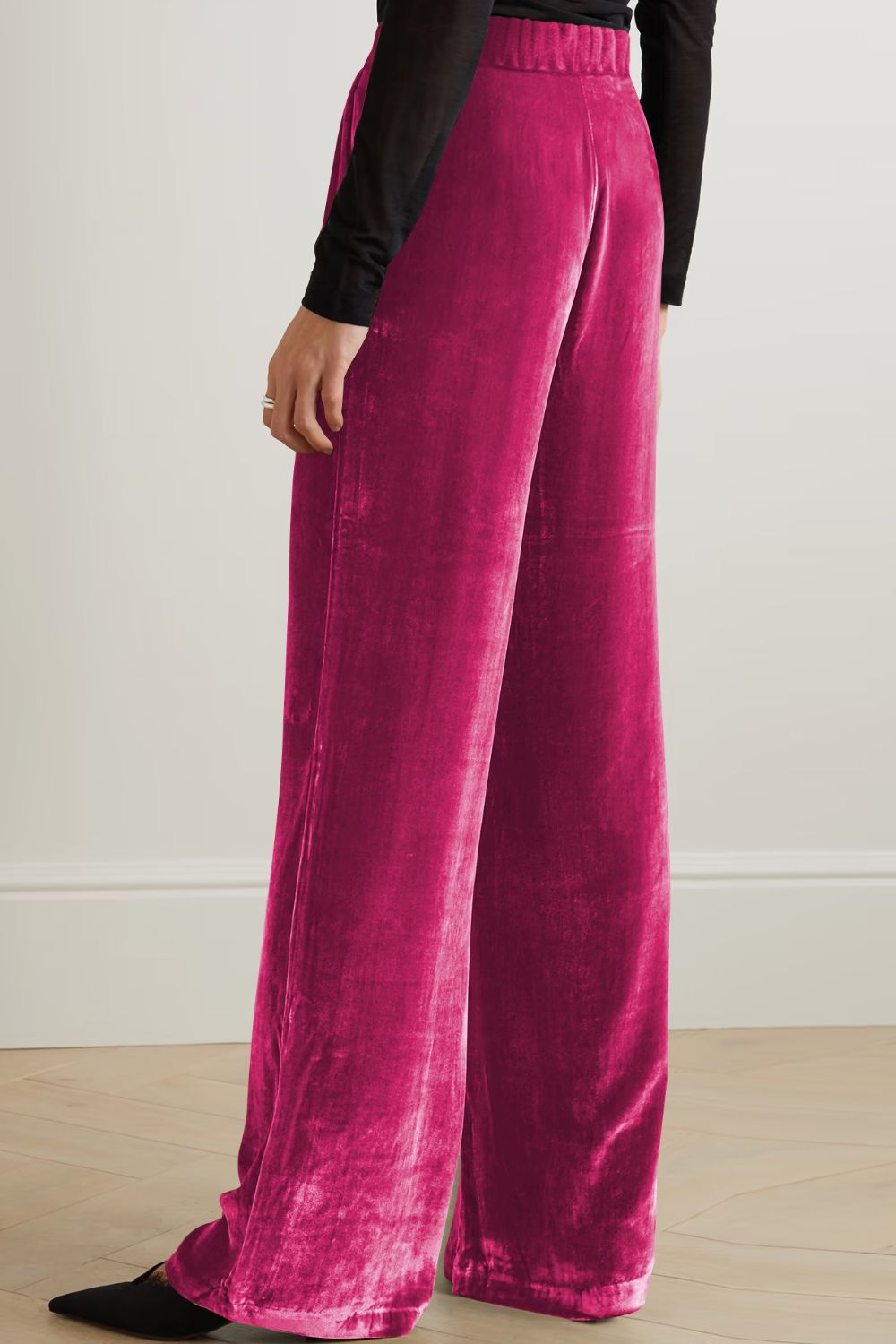 Loose Fit High Waist Long Pants with Pockets  - Doll Fits