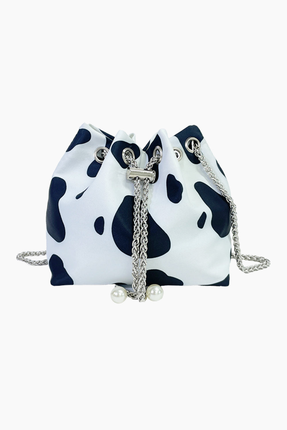 Animal Print Nylon Bucket Bag  - Doll Fits