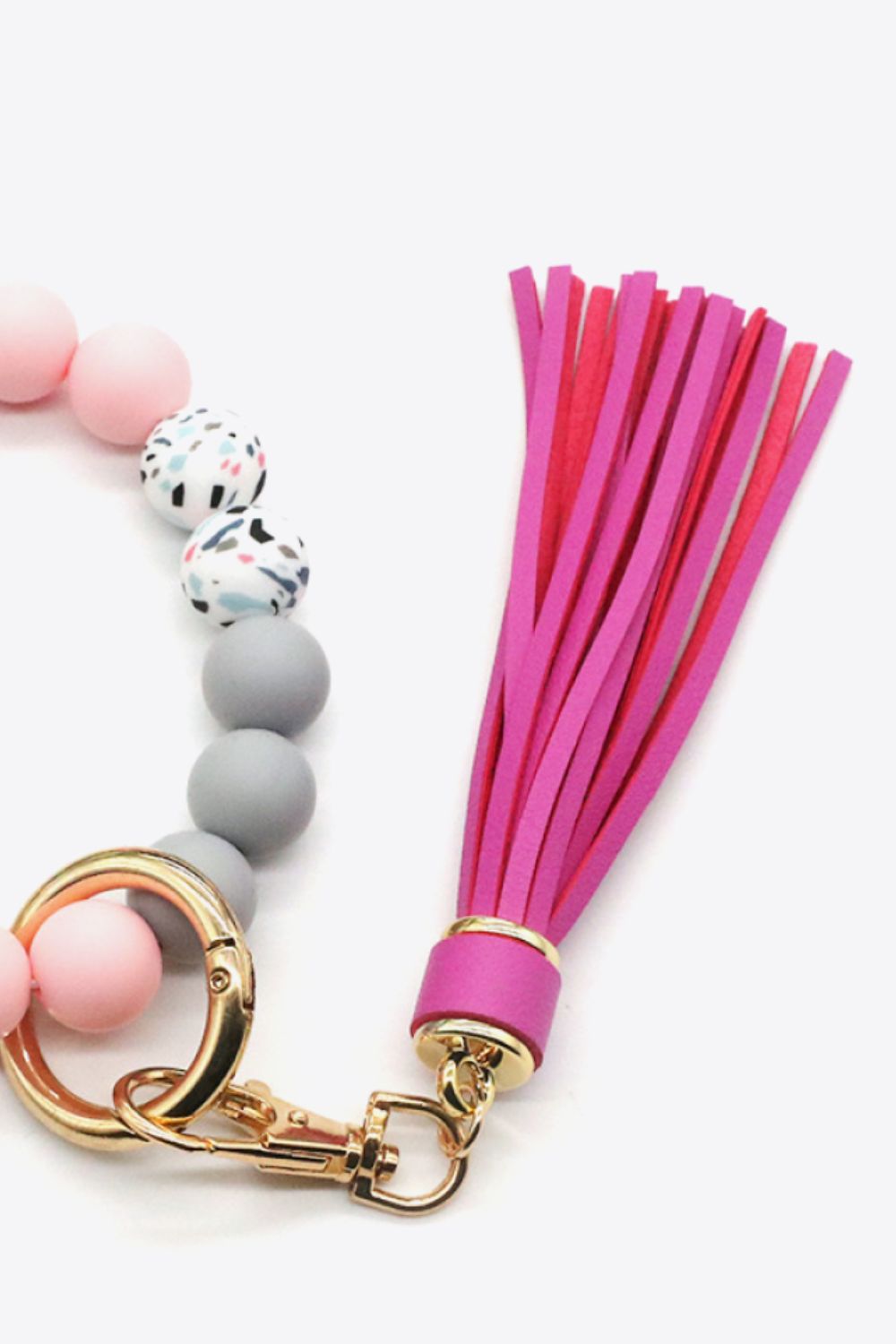 Assorted 2-Pack Multicolored Beaded Tassel Keychain  Keychains- Doll Fits