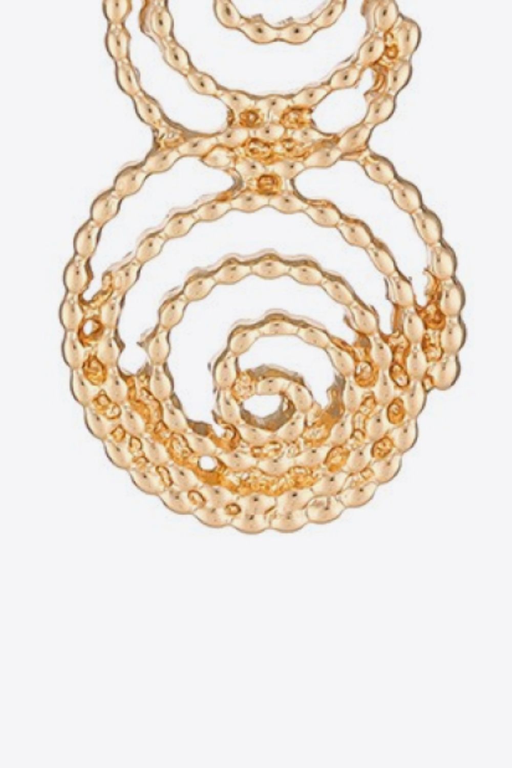 18K Gold-Plated Alloy Spiral Earrings  Earrings- Doll Fits