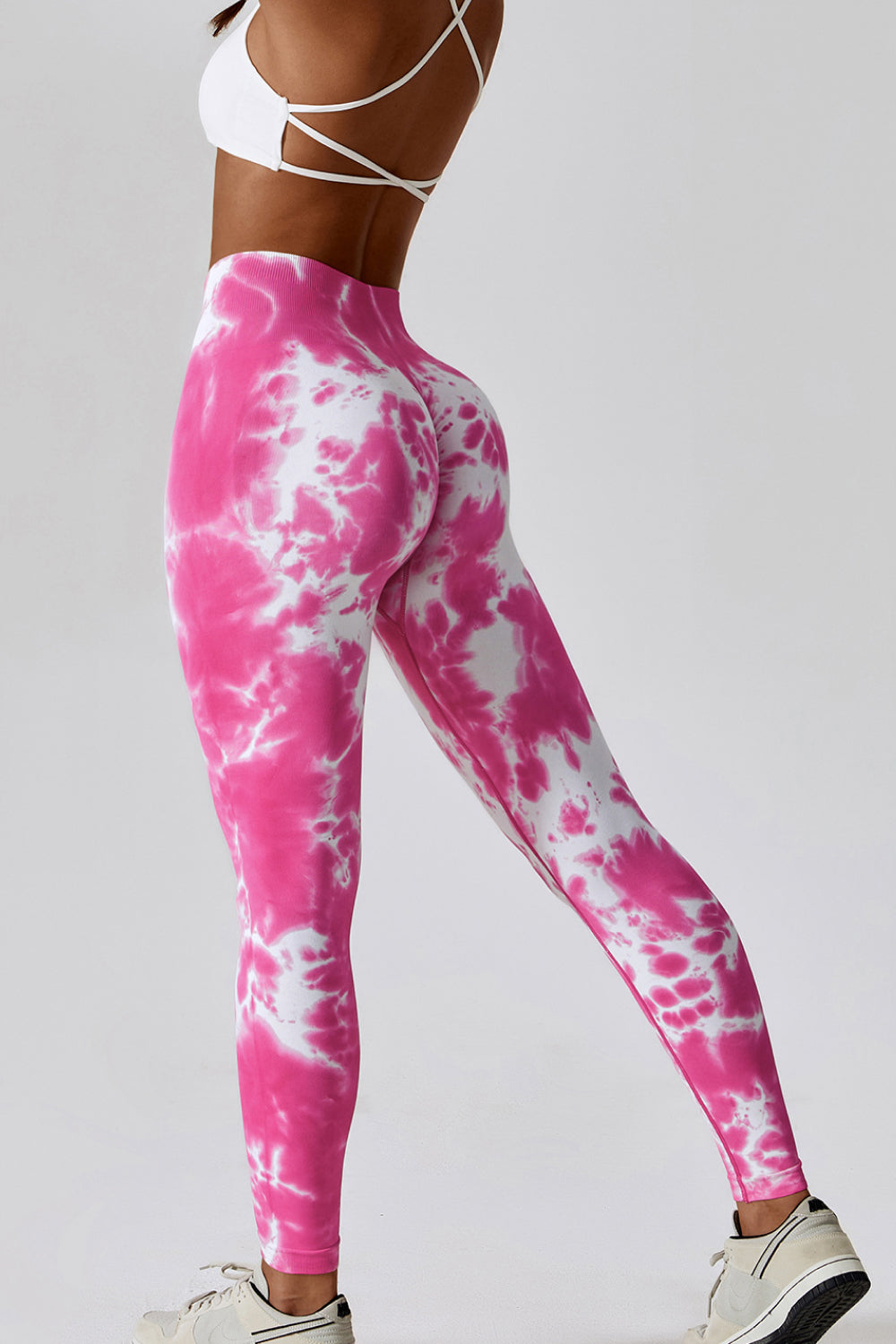 High Waist Tie-Dye Long Sports Pants  - Doll Fits