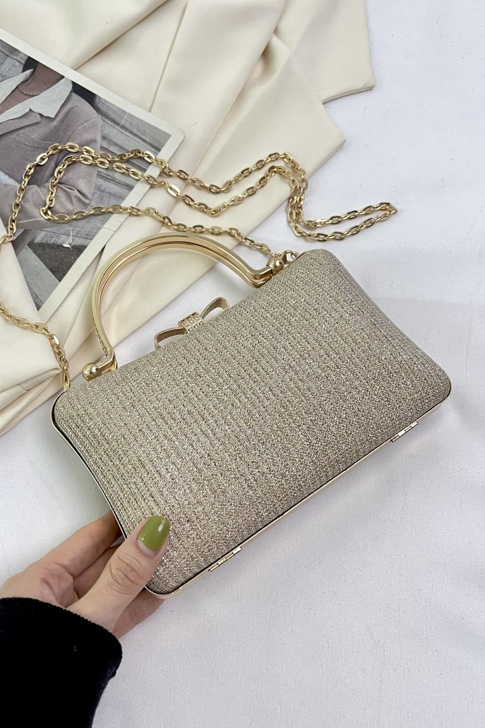 Acrylic Convertible Handbag  Handbags- Doll Fits