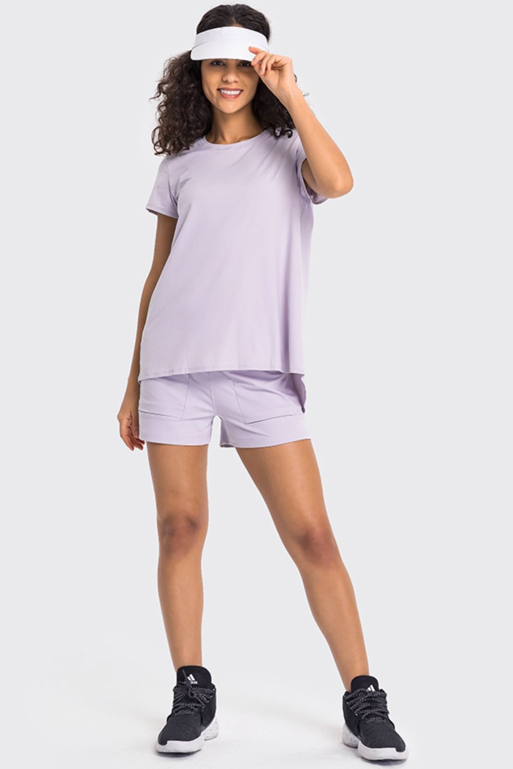 Tie Back Short Sleeve Sports Tee  - Doll Fits