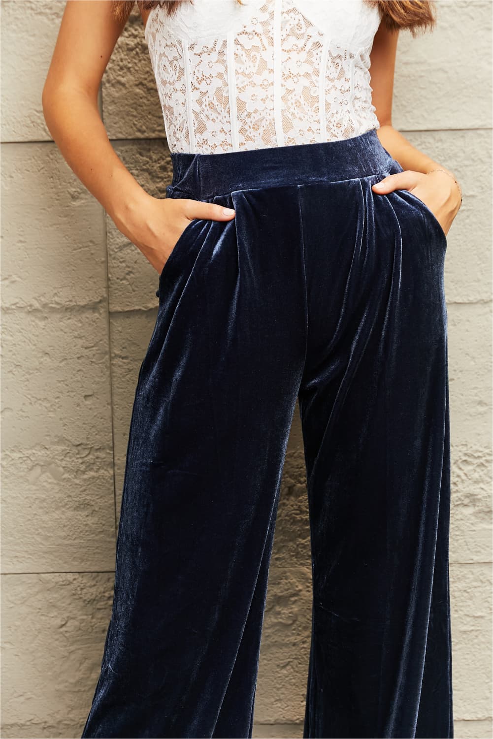 Wide Leg Pants with Pockets  - Doll Fits