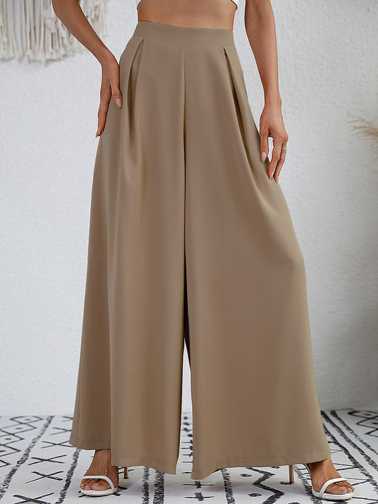 High Waist Wide Leg Pants  Pants- Doll Fits