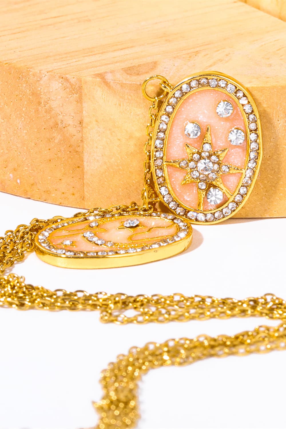 Stars in the Plate Pendant Copper Necklace  Necklaces- Doll Fits