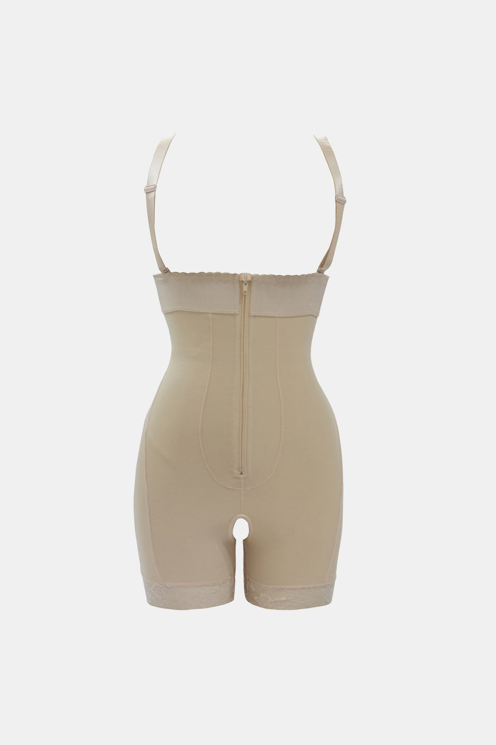 Full Size Zip Up Under-Bust Shaping Bodysuit  Shapewear- Doll Fits