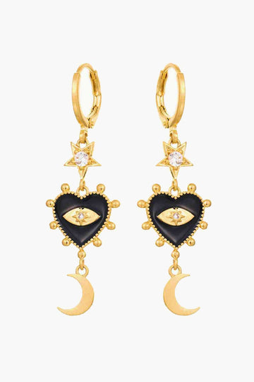 Evil Eye Drop Earrings  Earrings- Doll Fits