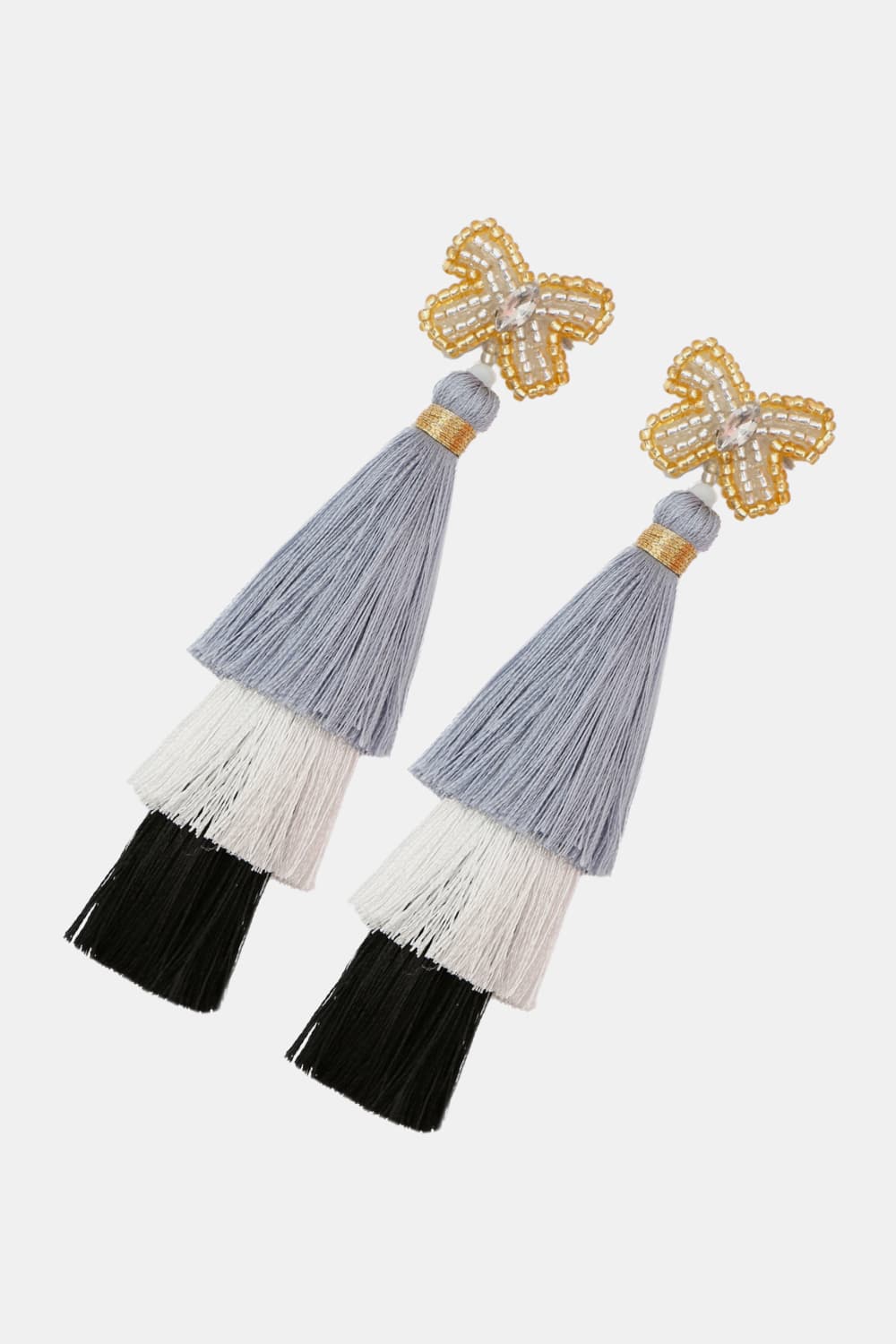 Triple-Layer Tassel Dangle Earrings  Earrings- Doll Fits