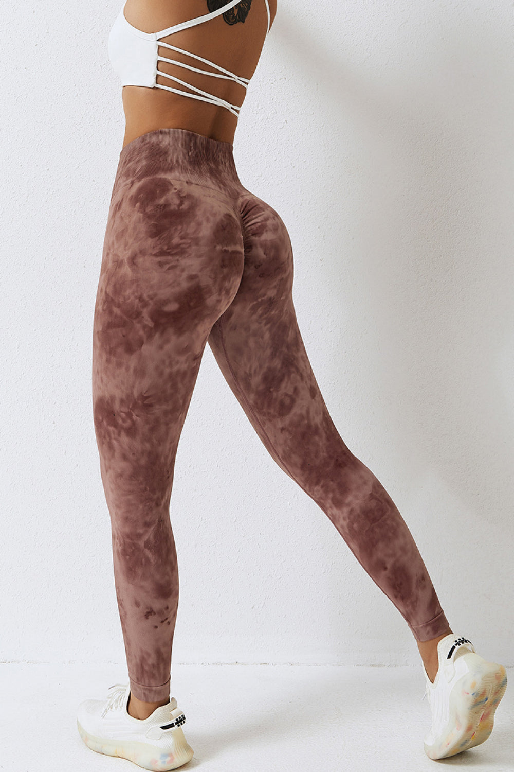 High Waist Tie-Dye Long Sports Pants  - Doll Fits