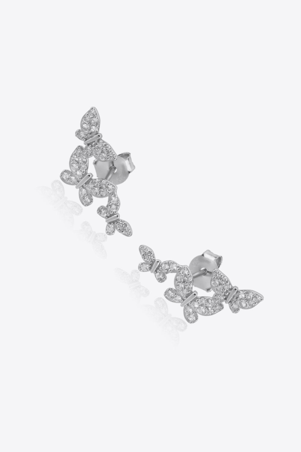 Zircon Butterfly 925 Sterling Silver Earrings  Earrings- Doll Fits