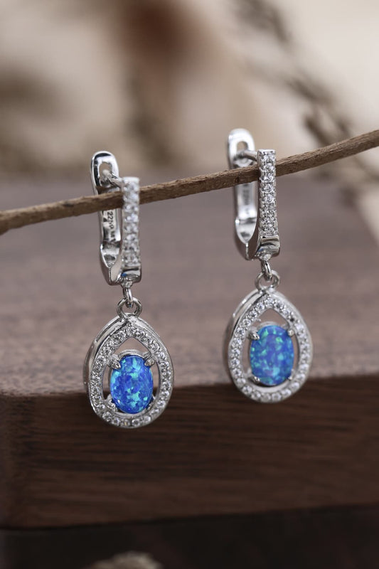 Opal Pear Shaped Drop Earrings  Earrings- Doll Fits