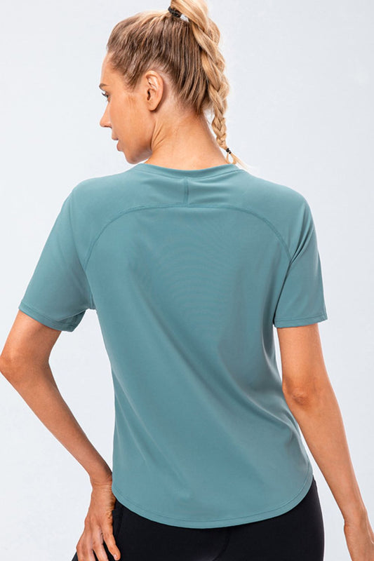 Round Neck Raglan Sleeve Active Tee  - Doll Fits