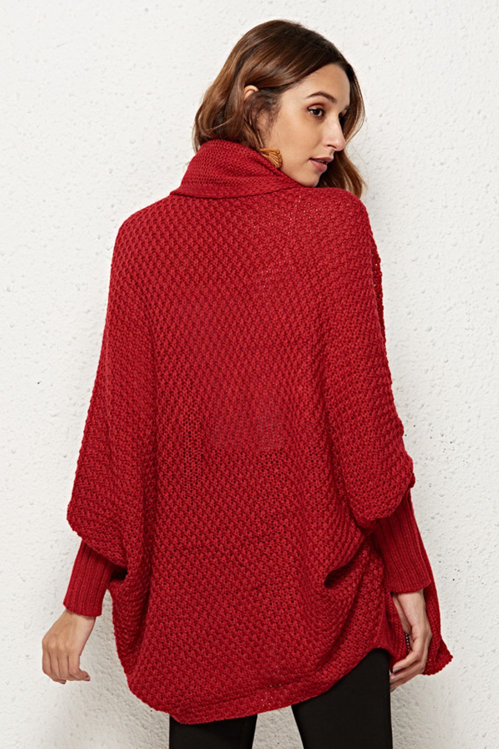 Open Front Dolman Sleeve Longline Cardigan  Shirts & Tops- Doll Fits