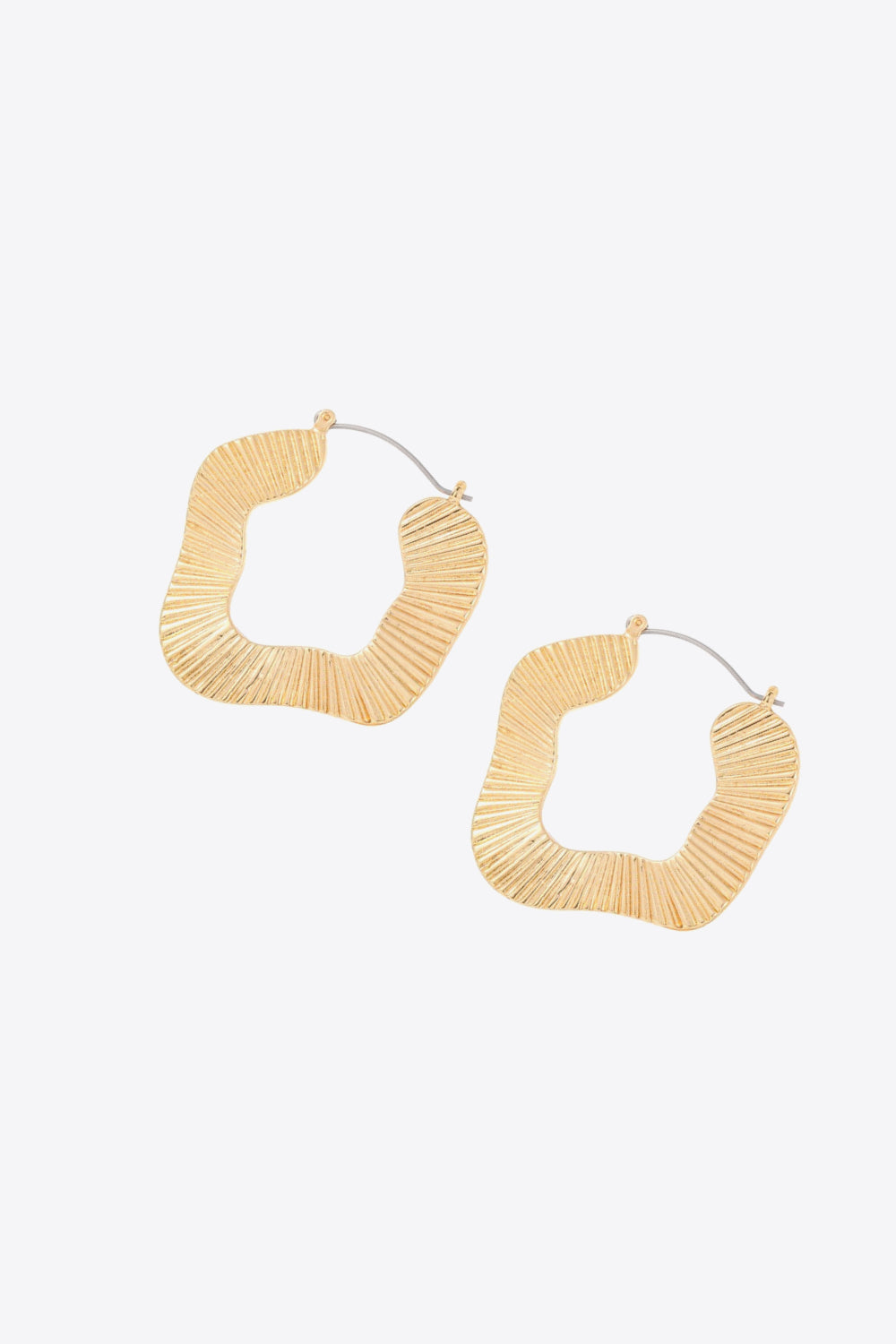 Ribbed Alloy Earrings  Earrings- Doll Fits