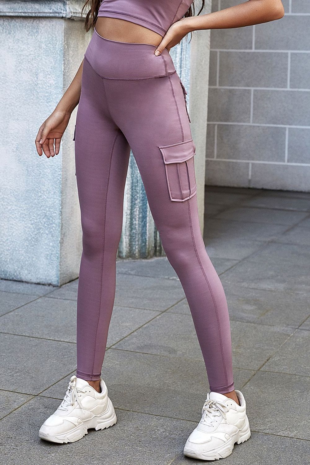 High Waist Leggings with Pockets  Activewear- Doll Fits