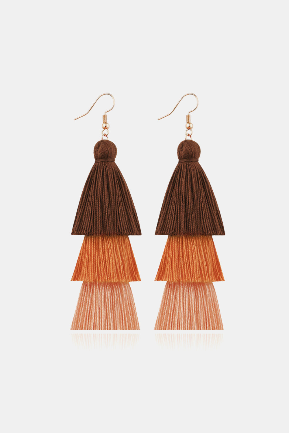 Triple-Layer Tassel Dangle Earrings  Earrings- Doll Fits
