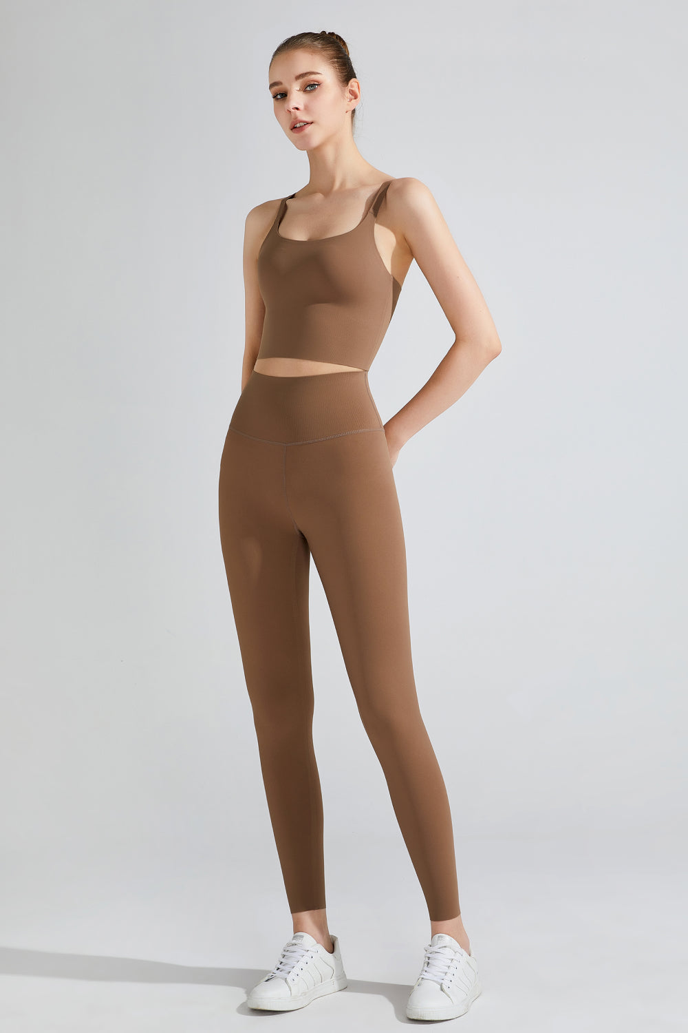 Wide Waistband Sports Leggings  Activewear- Doll Fits