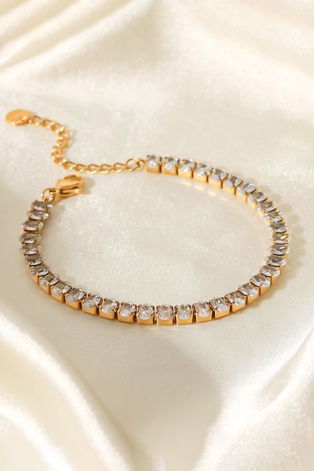 Inlaid Zircon 18K Gold Plated Bracelet  Bracelets- Doll Fits